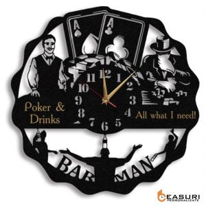 Ceas Personalizat Poker si Barman