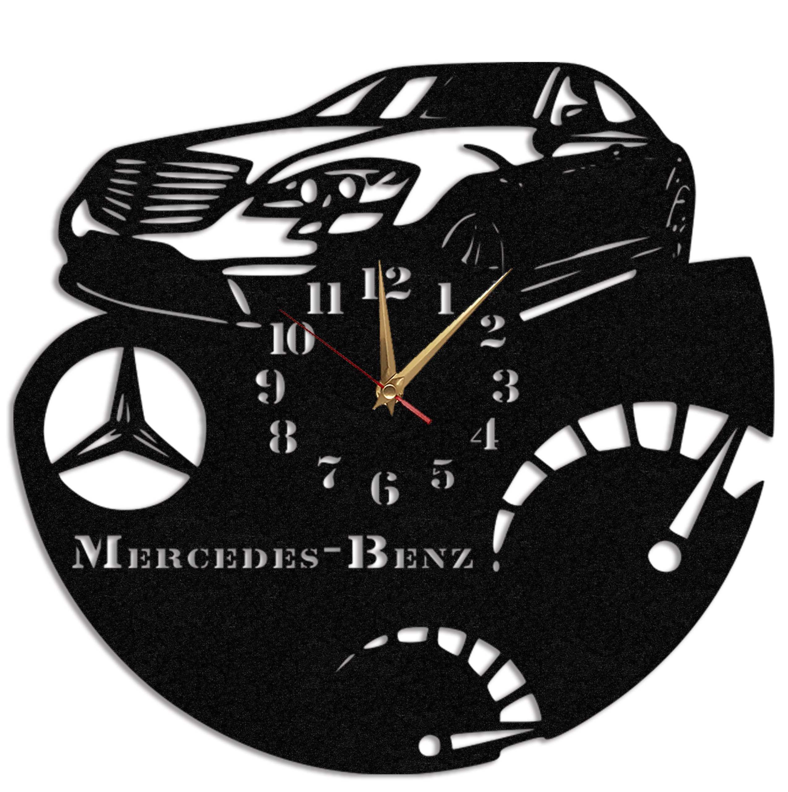 Ceas Personalizat Mercedes Benz - Diametru 45 cm