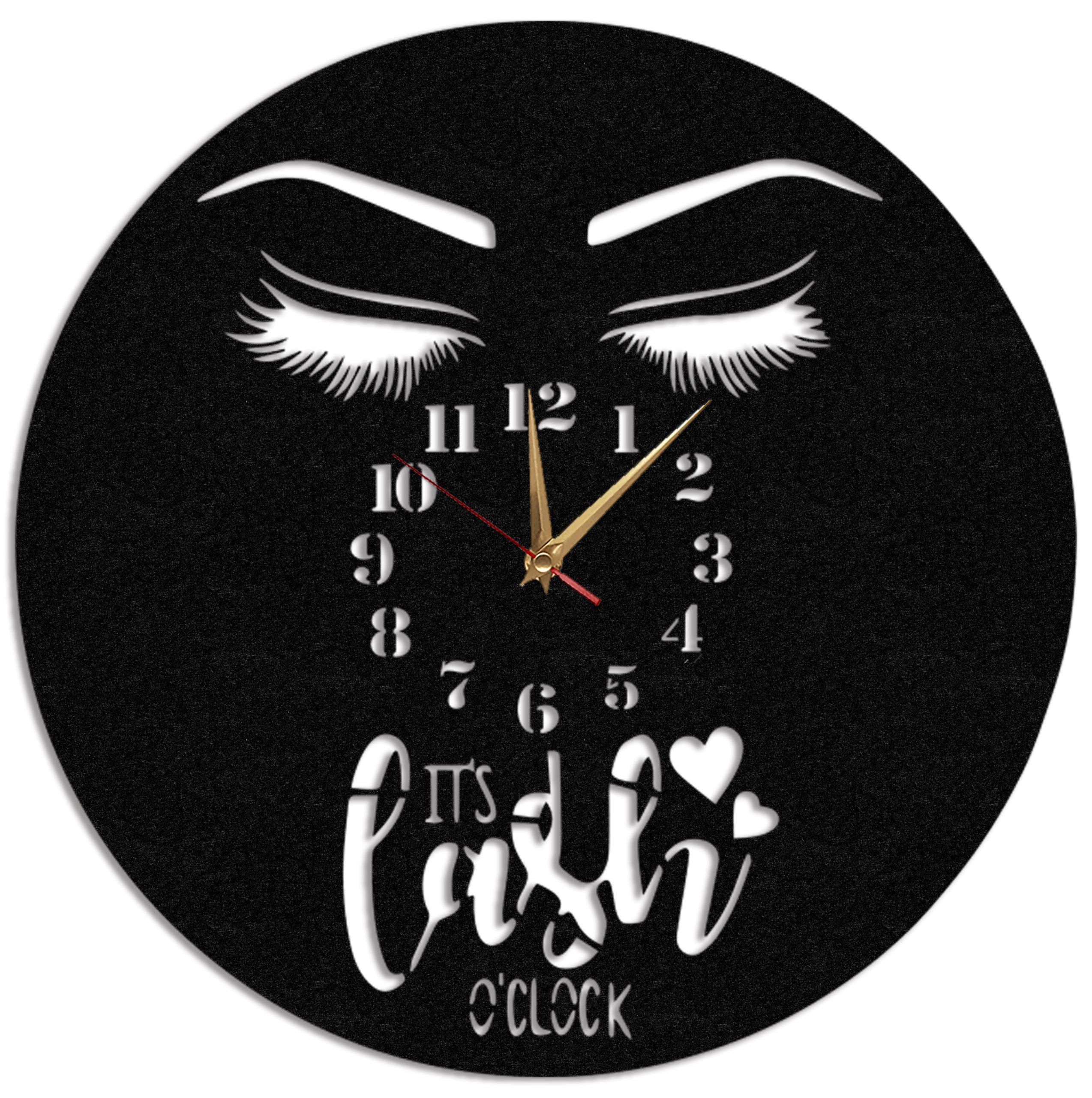 Ceas Personalizat Montare Gene Eyelashes 01 - Diametru 35 cm
