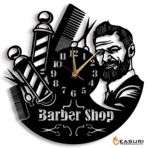 Ceas personalizat frizerie barbershop 02