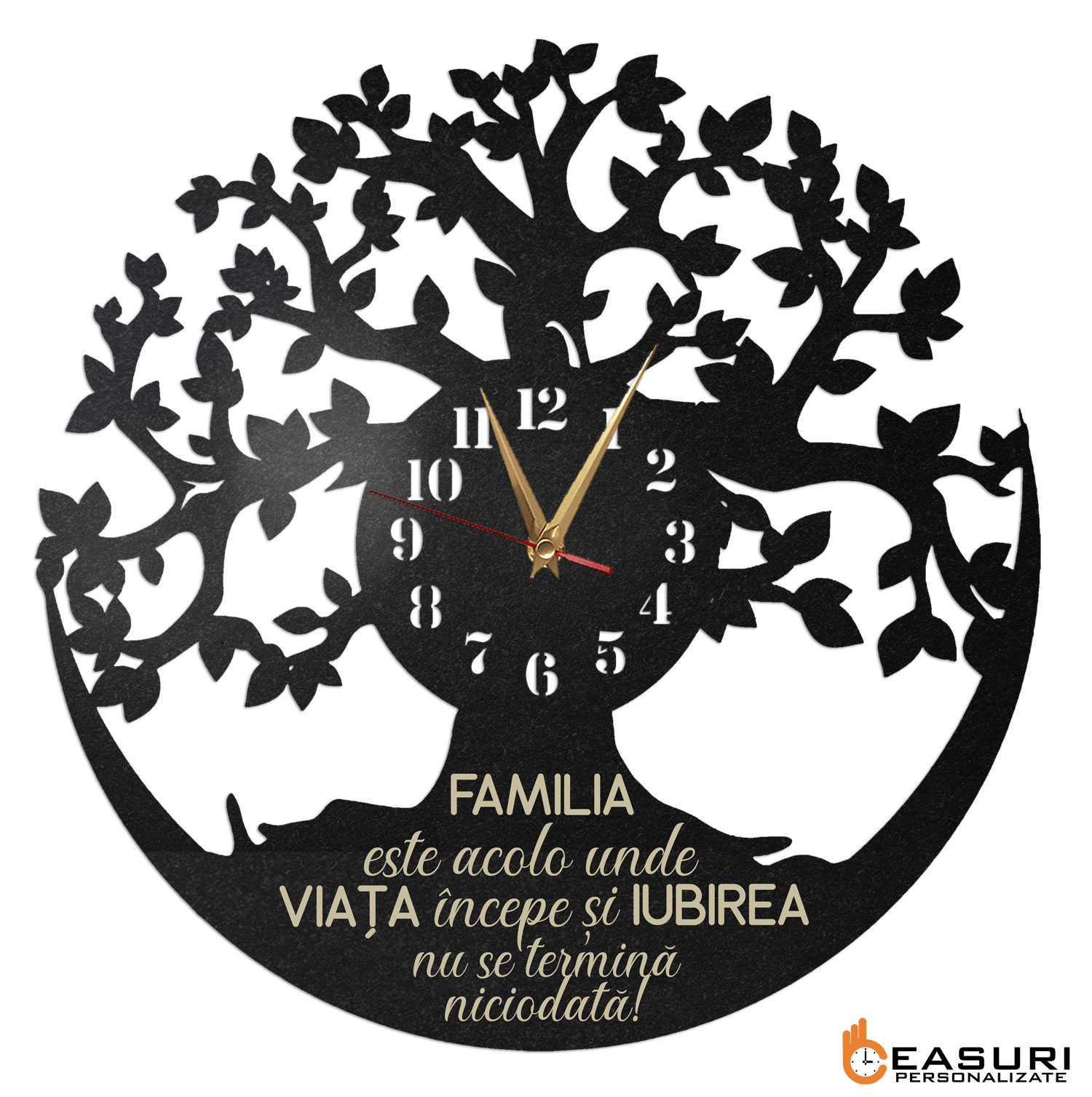 Ceas Personalizat Copacul Vietii 01 - Diametru 35 cm