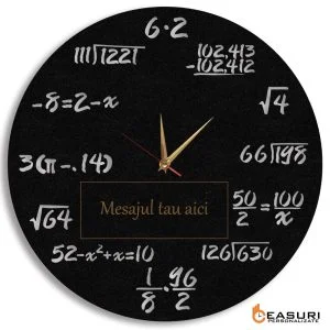 Ceas Personalizat Profesor Matematica cu mesaj gravat