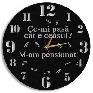 Ceas Personalizat Pensionar Cifre Mari