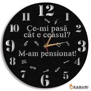 Ceas Personalizat Pensionar Cifre Mari