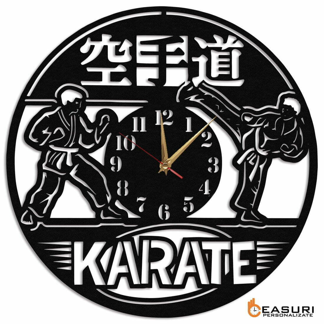 Ceas Personalizat Sensei Karate 01 - Diametru 35 cm