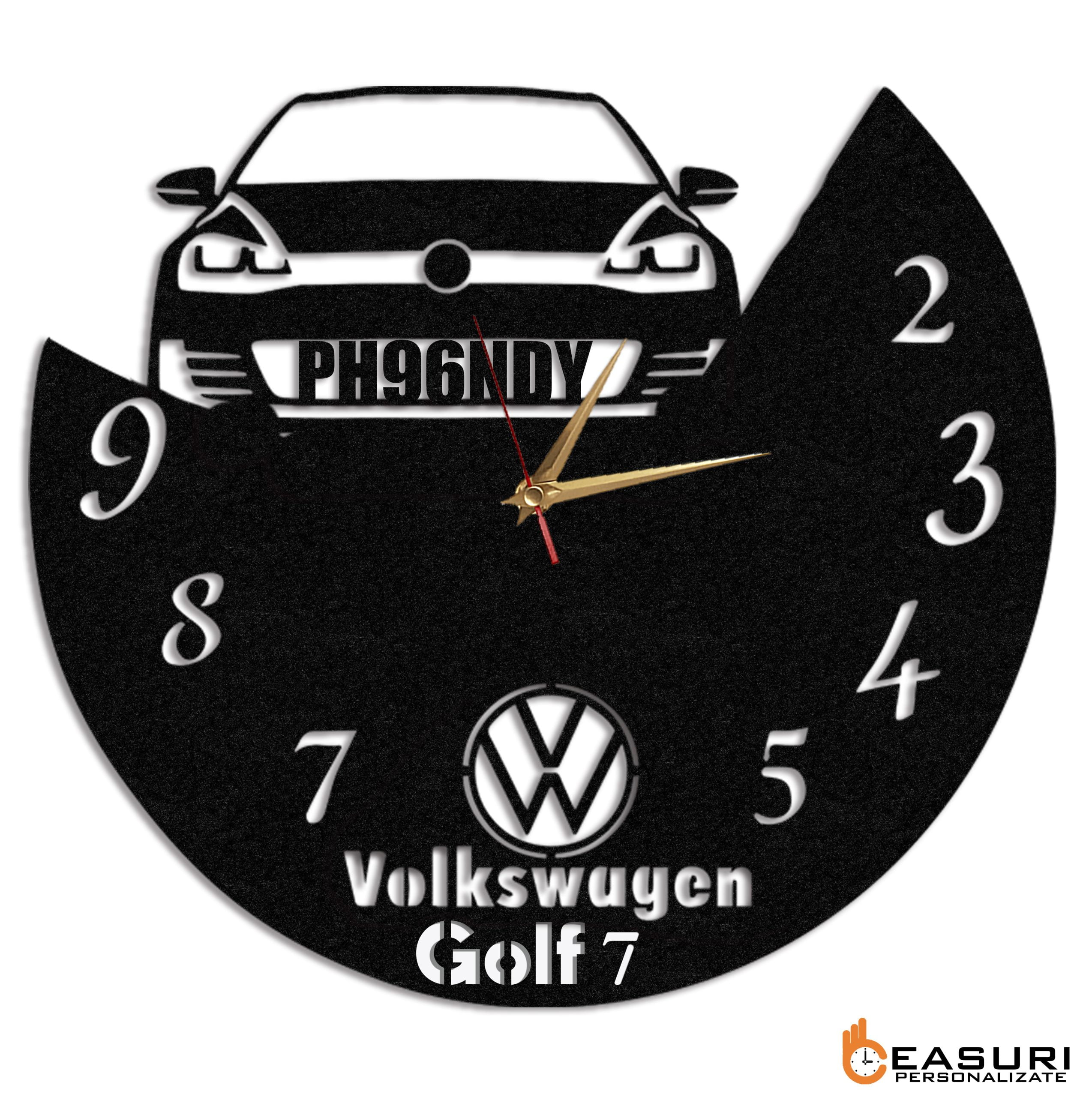 Ceas Personalizat Volskwagen Golf 7 - Diametru 45 cm