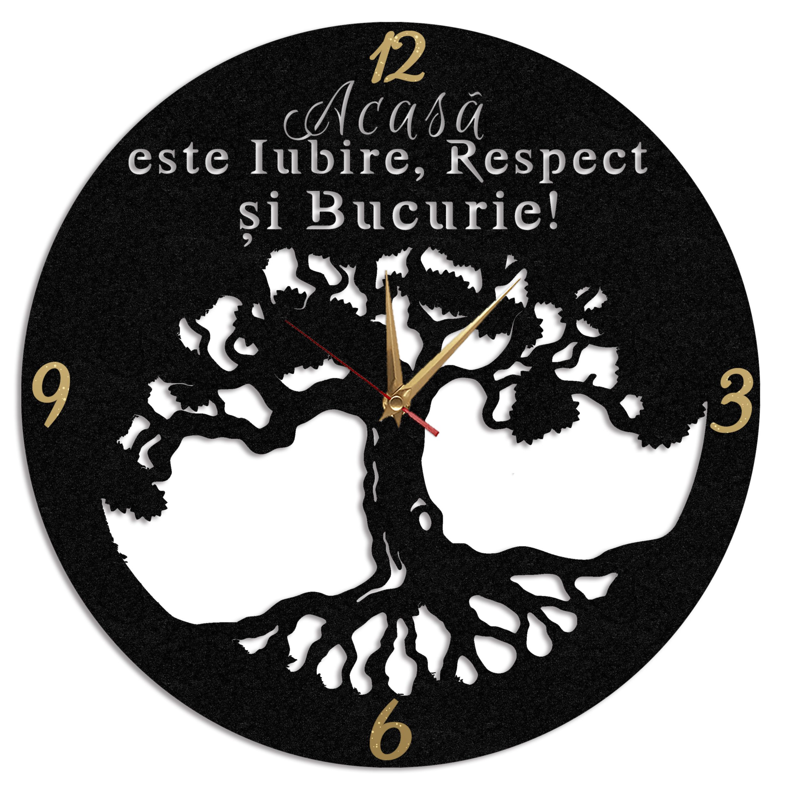 Ceas Personalizat Copacul Vietii 02 - Diametru 35 cm