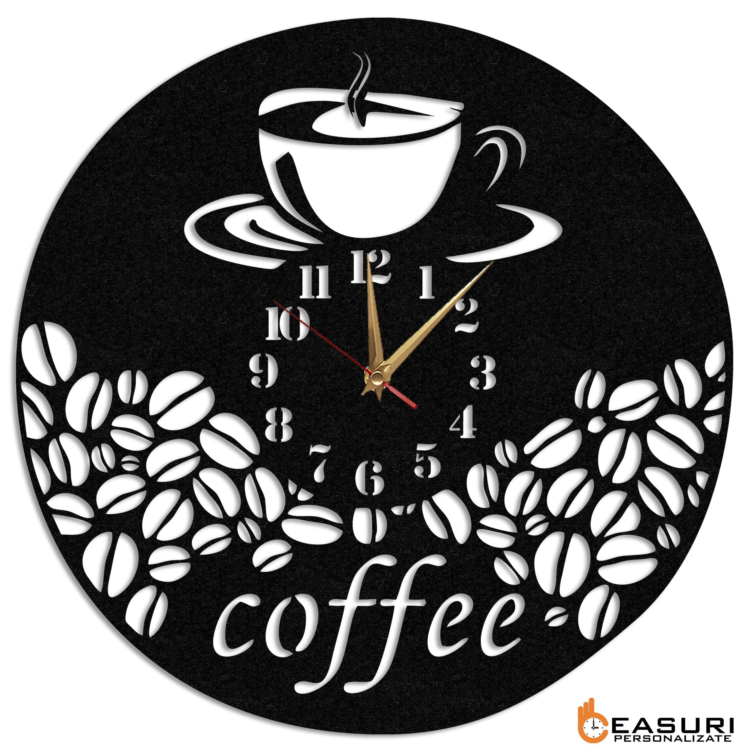 Ceas Personalizat Coffee 02 - Diametru 45 cm