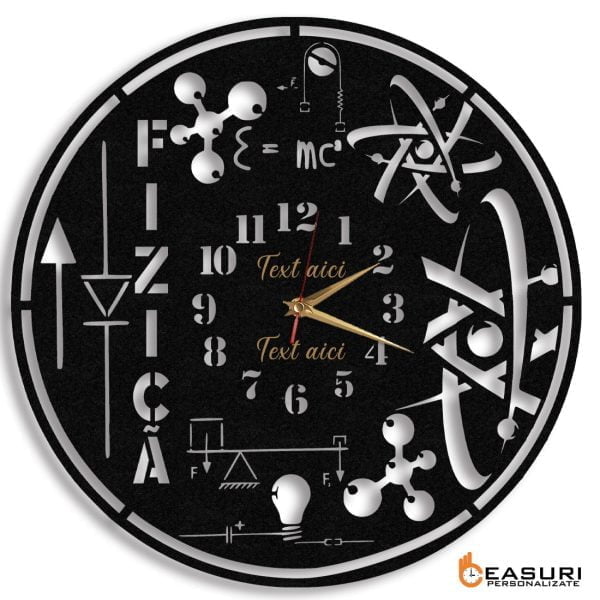 Ceas cadou personalizat profesor fizica 01