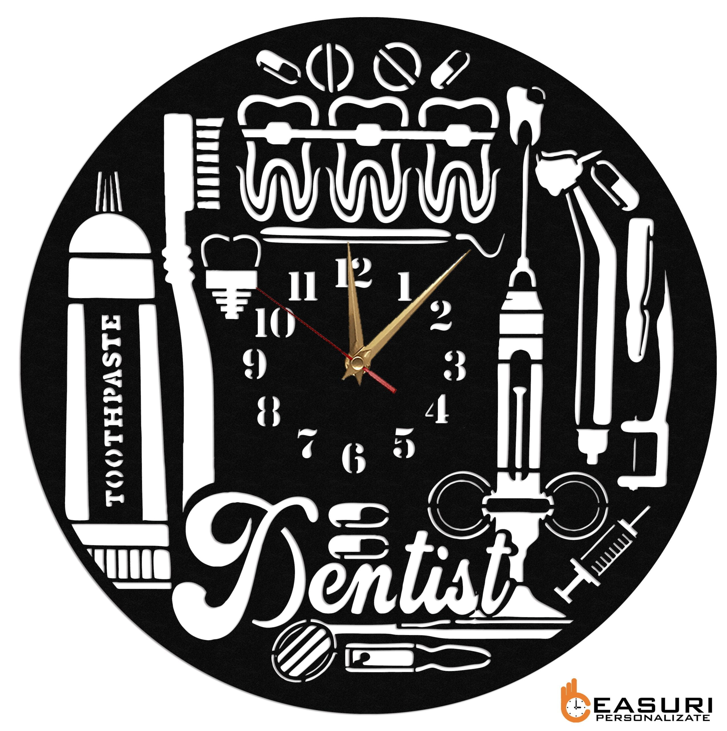 Ceas Personalizat Cabinet Dentist 05 - Diametru 35 cm