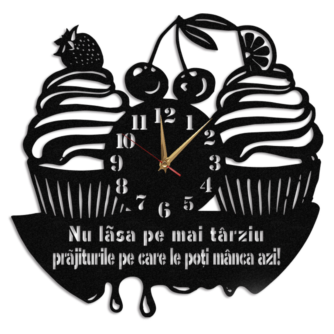 Ceas Personalizat Cofetarie Patiserie - Diametru 35 cm