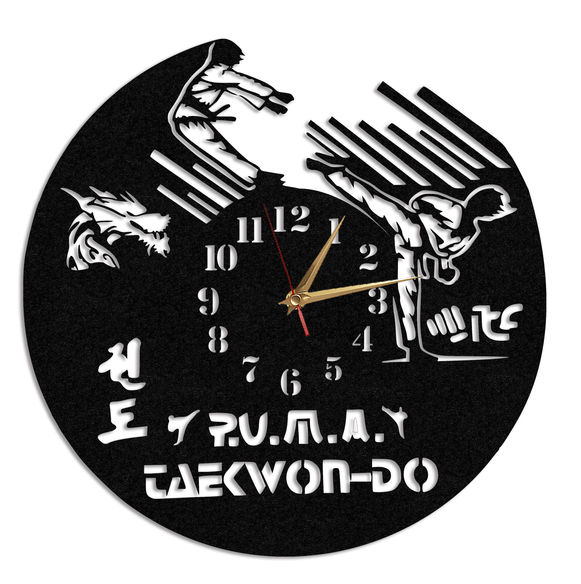 Ceas Personalizat Taekwon-do - Diametru 45 cm