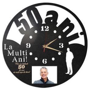 Ceas Personalizat 50 de ani cu varsta si poza