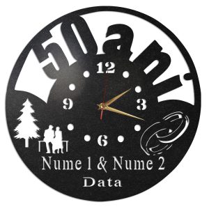 Ceas Personalizat Aniversare 50 Ani Casatorie