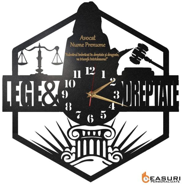 Ceas Personalizat Avocata Judecatoare Lege si Dreptate Ceas Personalizat Avocata Judecatoare Lege si Dreptate