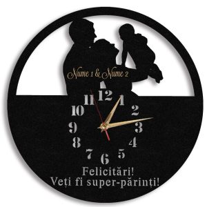 Ceas personalizat felicitari veti fi super parinti