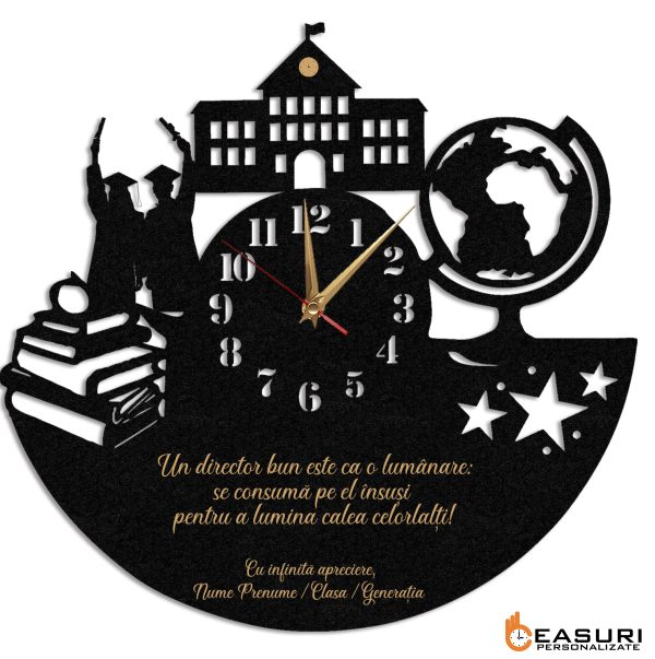 Ceas cadou personalizat profesor director scoala Ceas cadou personalizat profesor director scoala