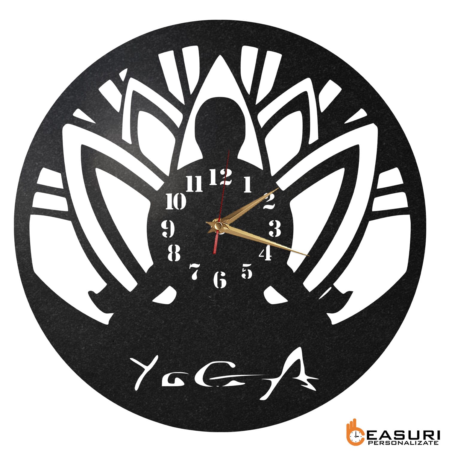 Ceas personalizat Yoga 01 - Diametru 45 cm