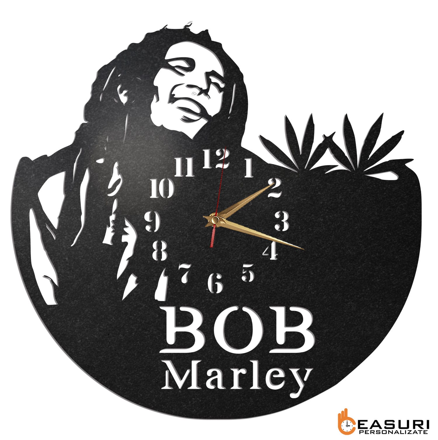 Ceas cadou Bob Marley 01 - Diametru 35 cm