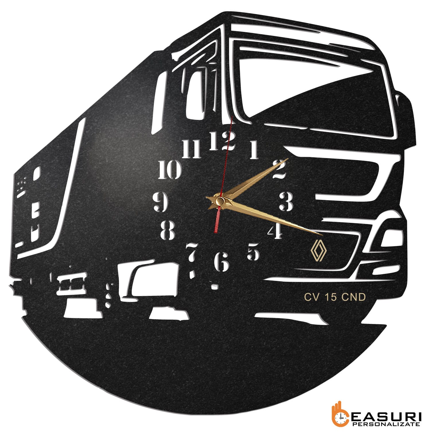 Ceas Personalizat Firma Transport Sofer Camion Renault - Diametru 45 cm