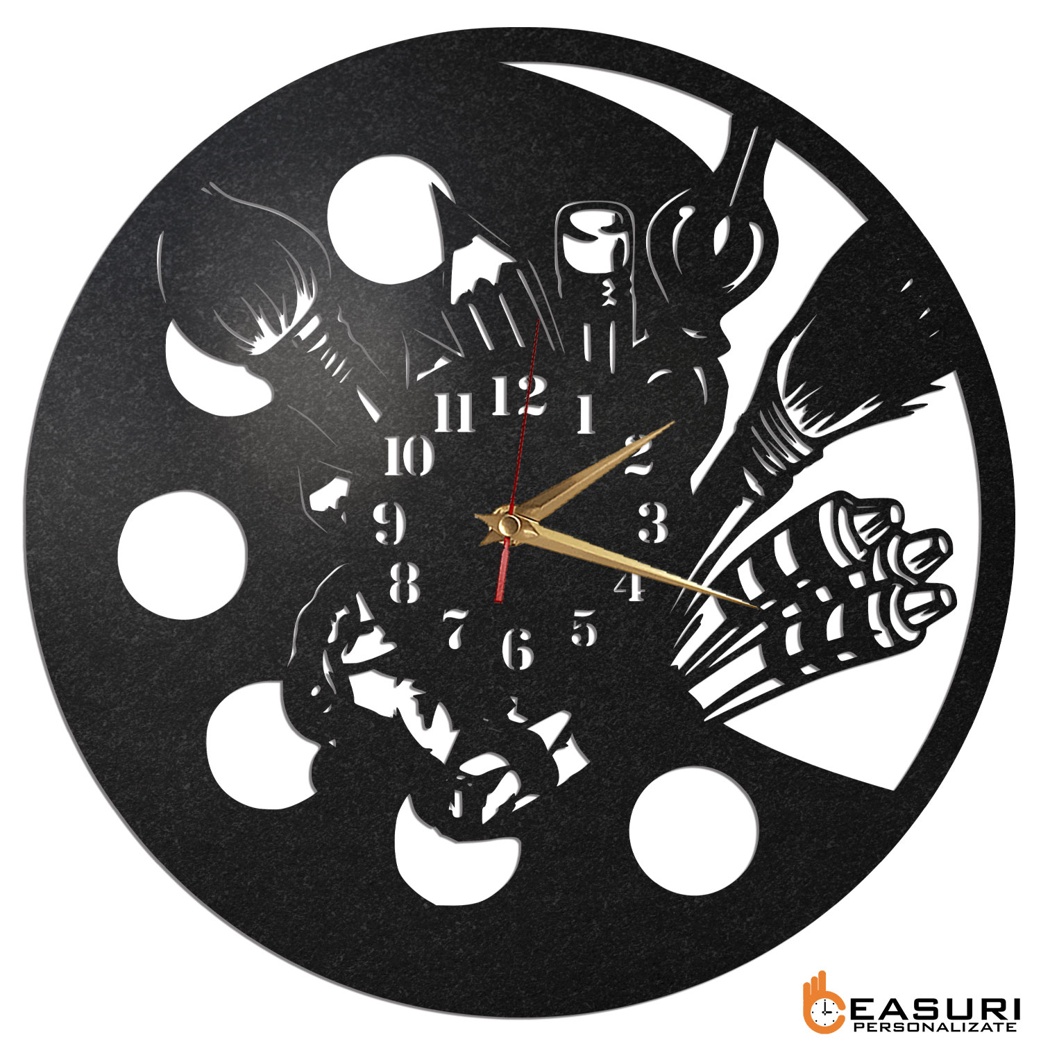 Ceas cadou profesor de arte - Diametru 45 cm