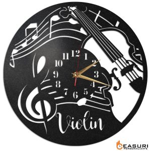 Ceas personalizat vioara 03